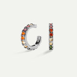 PENDIENTES ARLA MINI RAINBOW SILVER