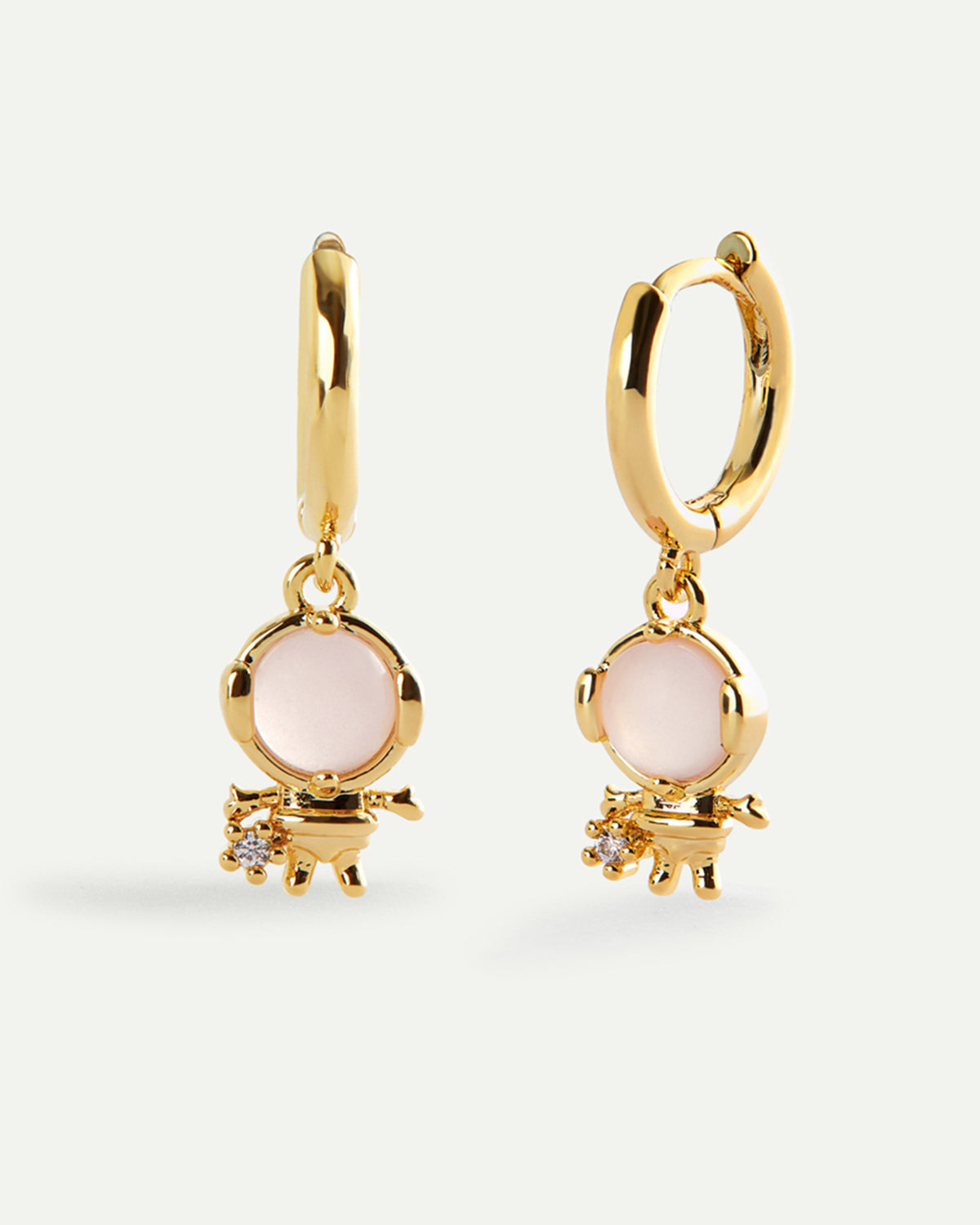 ASTRONAUT GOLD EARRINGS