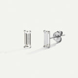 PENDIENTES BAGUETTE SILVER