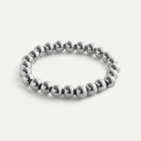 PULSERA BALLS L SILVER