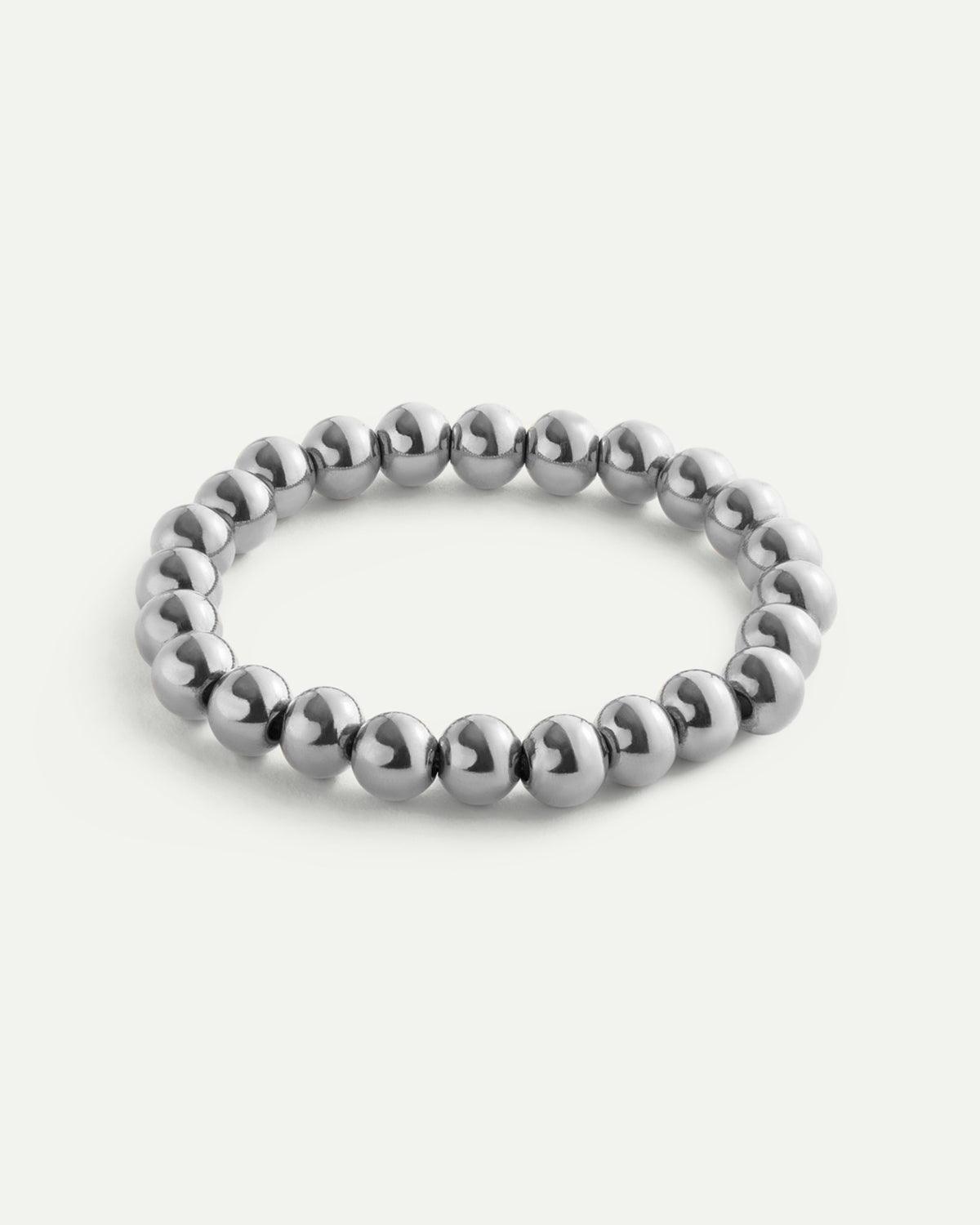 PULSERA BALLS L SILVER