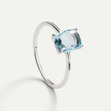 ANILLO BEATRIZ TOPAZ SILVER