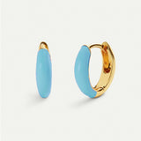 BELMA BLUE GOLD EARRINGS