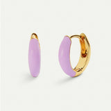 BELMA PURPLE GOLD EARRINGS