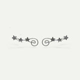 BOUCLES D'OREILLES CASIOPEA MUSIQUE EN ARGENT