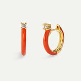 BOUCLES D'OREILLES CERES OR ORANGE