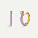 PENDIENTES CERES PURPLE GOLD