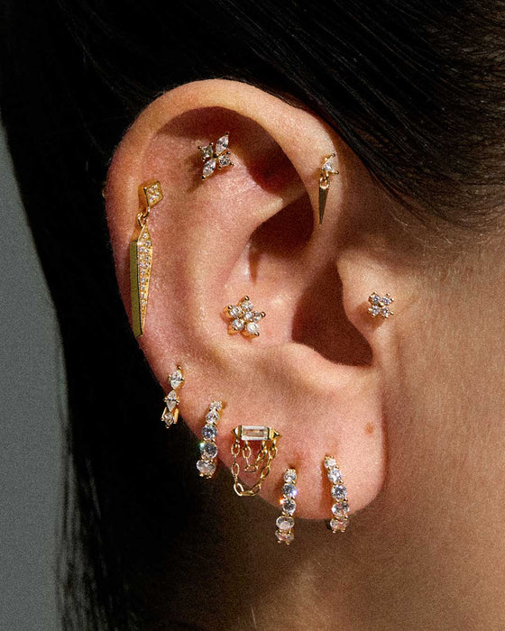 MINI PIERCING AD ALA IN ARGENTO