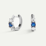 BOUCLES D'OREILLES DANA BLEU ARGENT