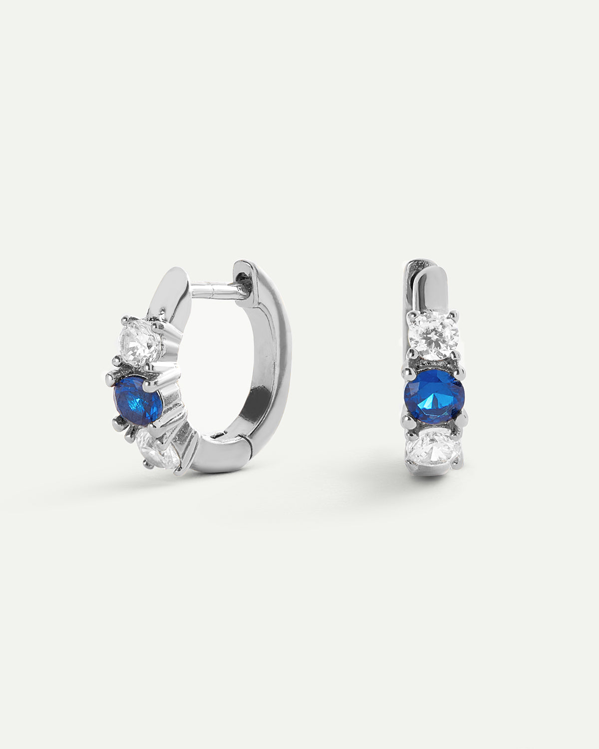 BOUCLES D'OREILLES DANA BLEU ARGENT