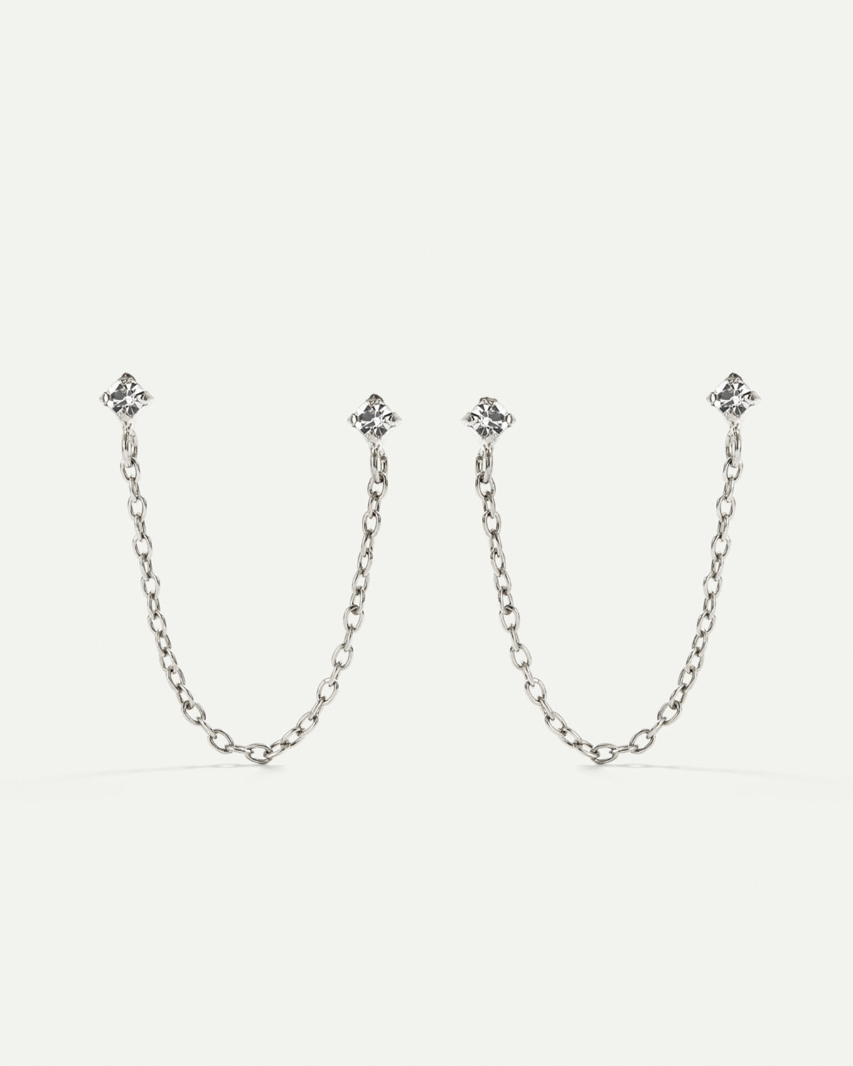 PENDIENTES DIMMER CHAIN SILVER