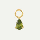 CHARM DROPS GREEN GOLD