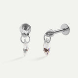 PIERCING EN ARGENT GLACE