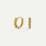 PENDIENTES ELI GREEN MINI GOLD