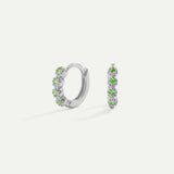 PENDIENTES ELI GREEN MINI SILVER