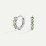 PENDIENTES ELI GREEN SILVER
