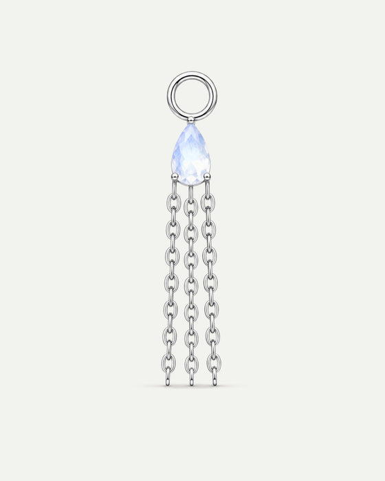 CHARM EMMA MOONSTONE SILVER