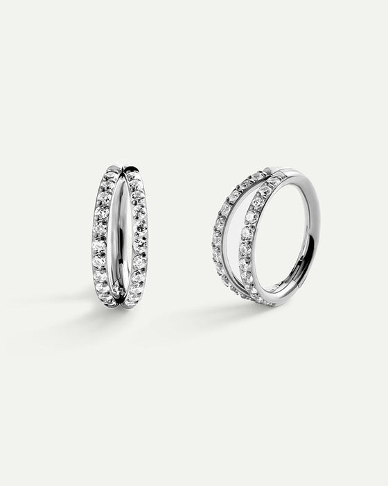 PIERCING ETERNITÀ XL DOPPIO ARGENTO