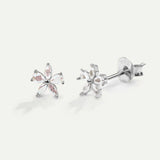 FLOWER SILVER EARRINGS