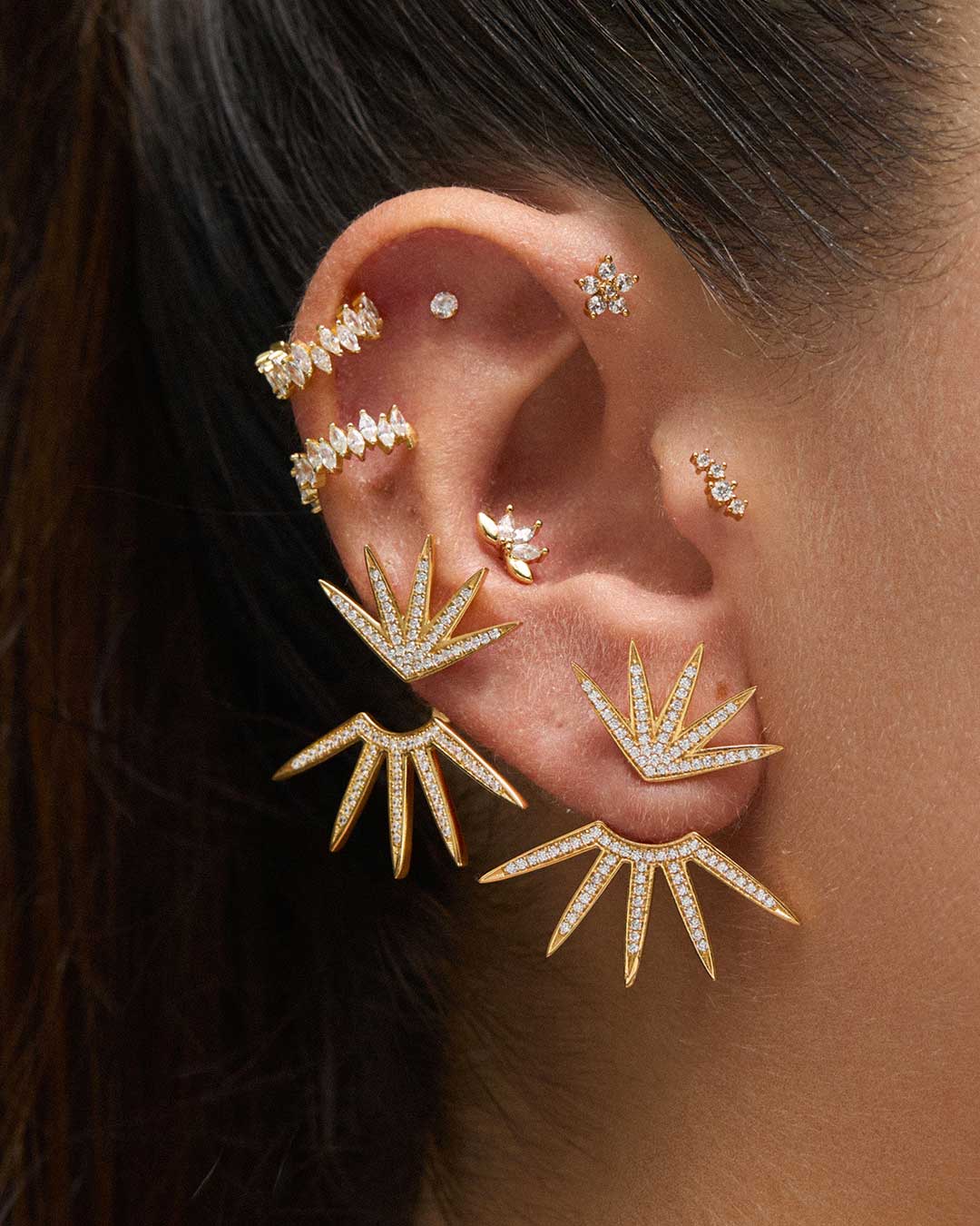 Ear Piercing For Rim PIERCING RIM GOLD - Adamina