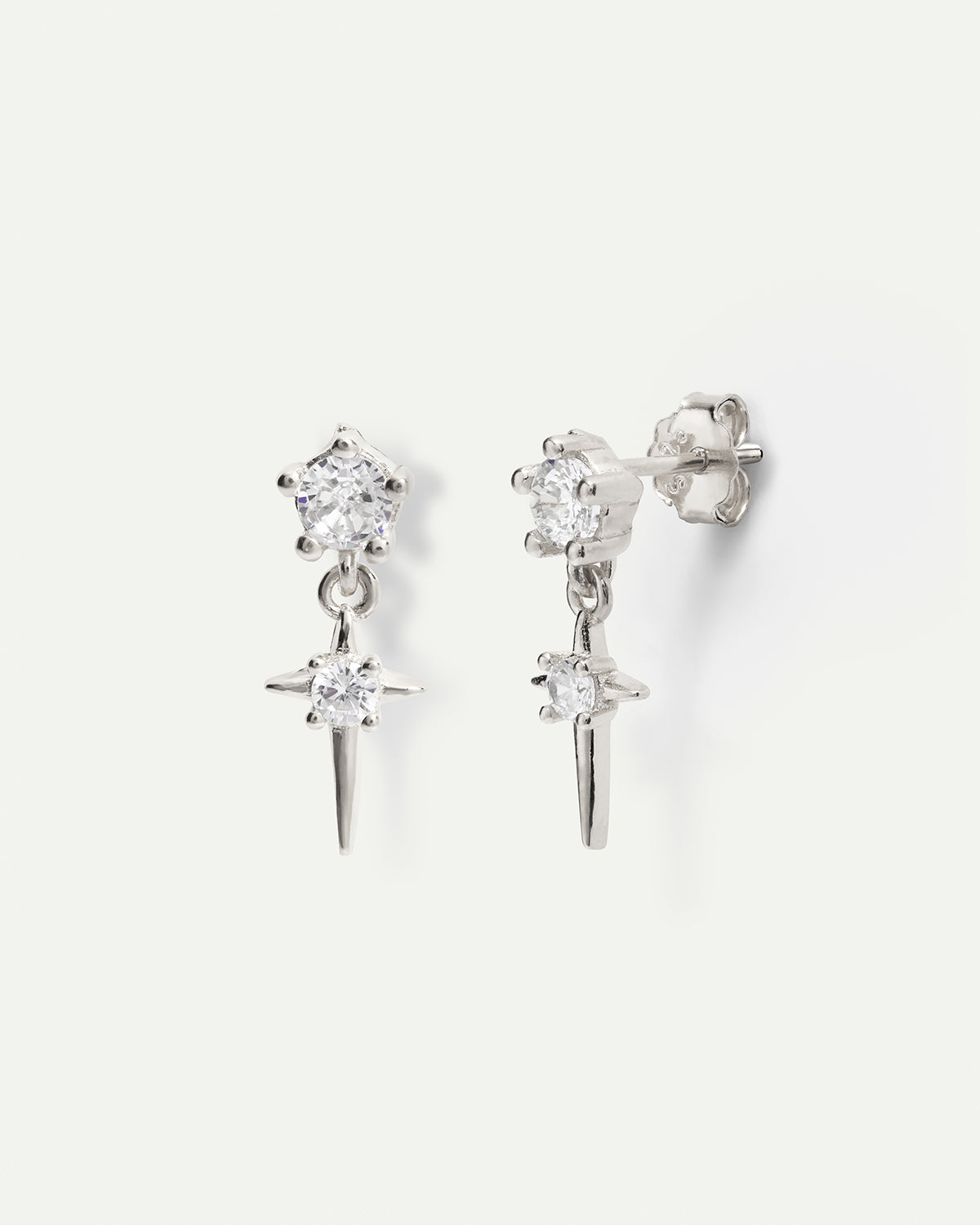 BOUCLES D'OREILLES FÉE EN ARGENT