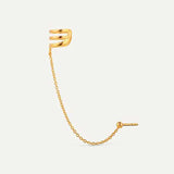 HARI CHAIN ​​BALL GOLD EARRINGS