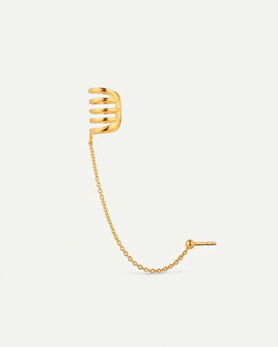 HARI MAXI KETTE KUGEL OHRRINGE GOLD