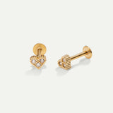 PIERCING COEURS OR BRILLANT