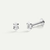 PIERCING HEXAGONE EN ARGENT