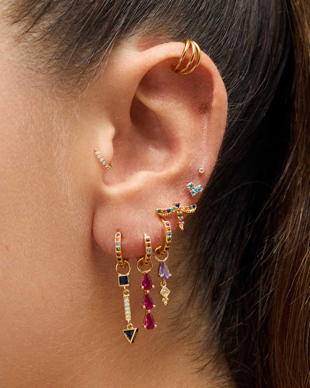 Princess Adamina PIERCING LOOP TRIPLE GOLD – Adamina