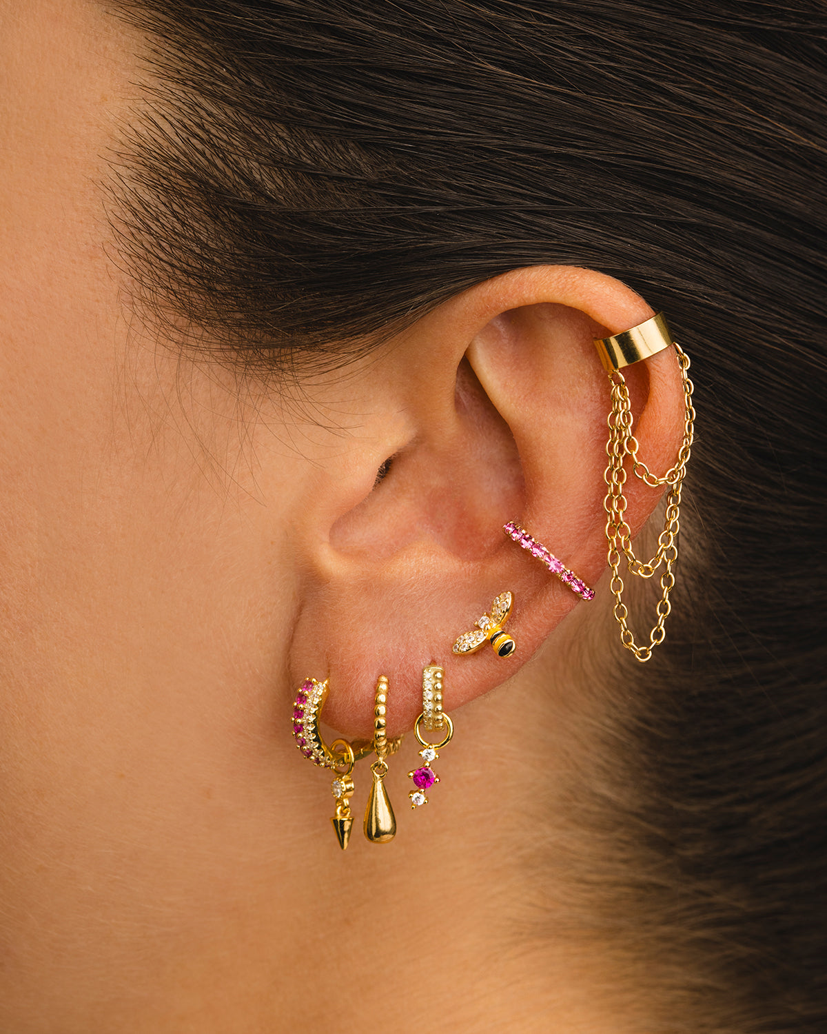 PENDIENTES BEE SILVER