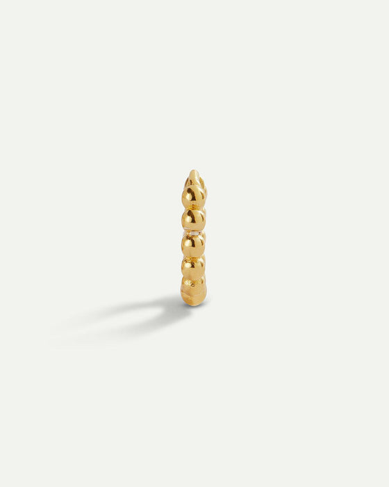 GOLDENE KUGEL-HOOP-OHRRINGE