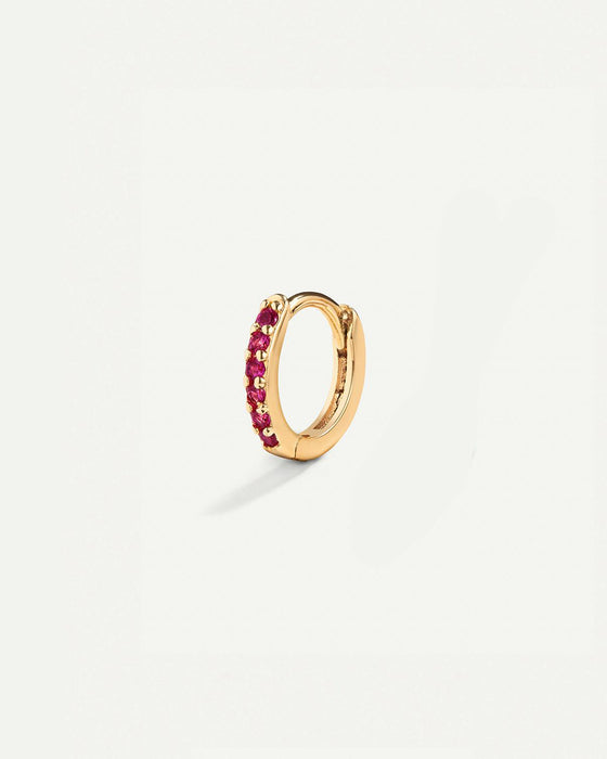 HOOPS-OHRRINGE IN LEUCHTENDEM ROSÉGOLD