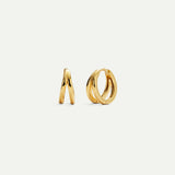 PENDIENTES HOOPS DOBLE MINI GOLD