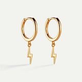 PENDIENTES HOOPS RAY GOLD