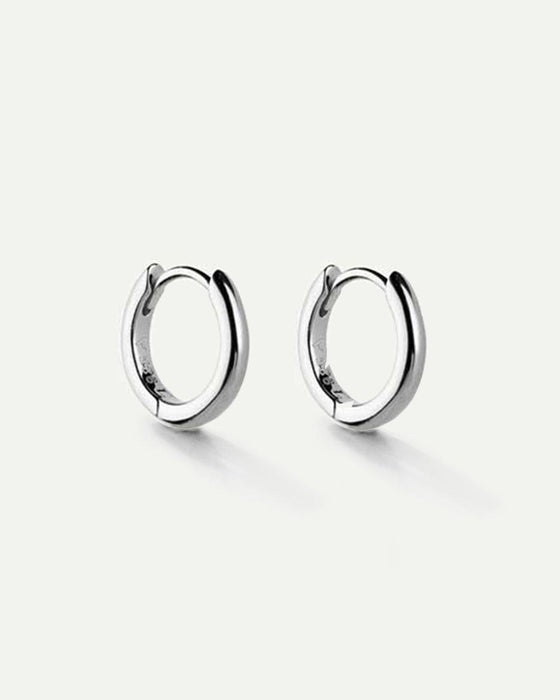 PENDIENTES HOOPS SILVER