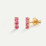 BOUCLES D'OREILLES HORIZON OR ROSE