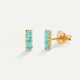 HORIZON TURKIS GOLD EARRINGS