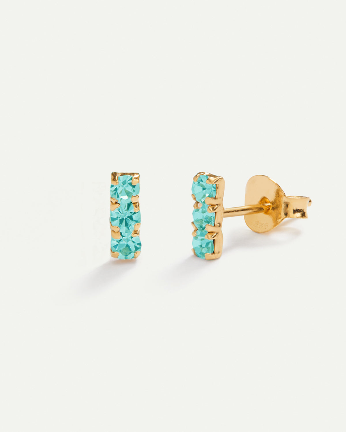 HORIZON TURKIS GOLD EARRINGS