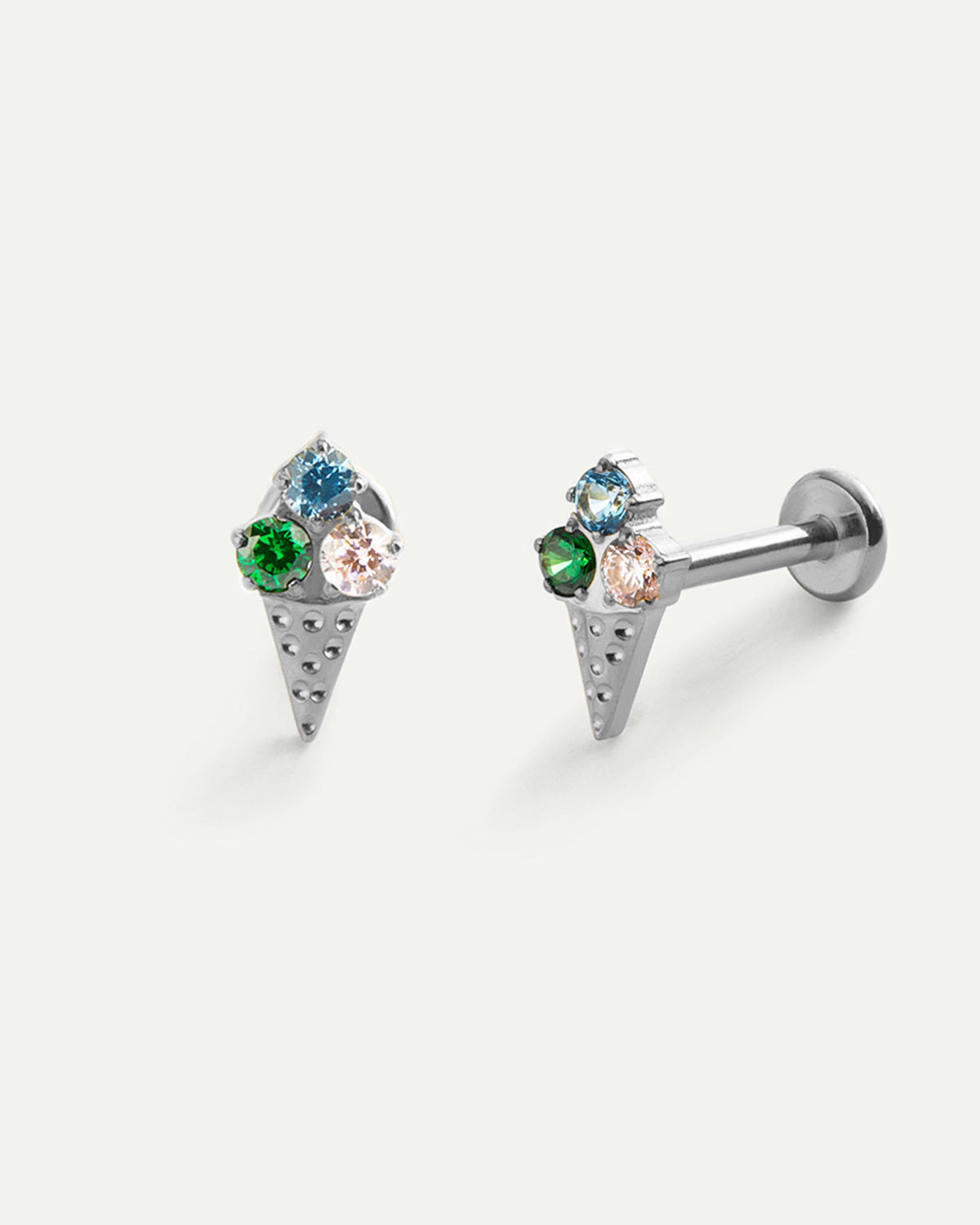 PIERCING ICE CREAM SILVER