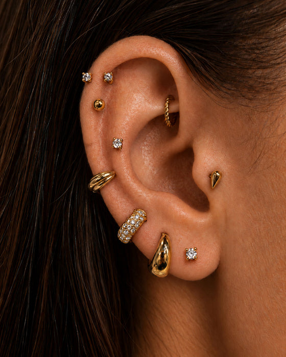 PIERCINGSCHLEIFE S TWIST GOLD
