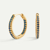 IRINA BLUE GOLD EARRINGS