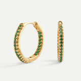 IRINA GREEN GOLD EARRINGS