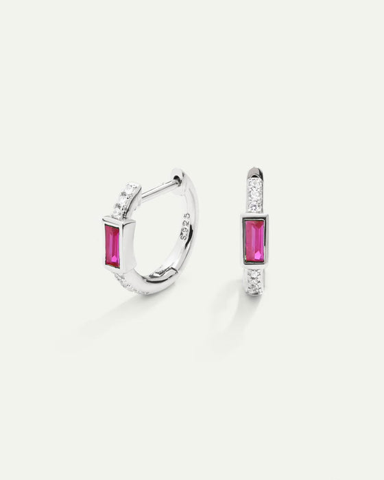 PENDIENTES JANE PINK SILVER
