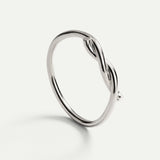 KNOT SILVER RING