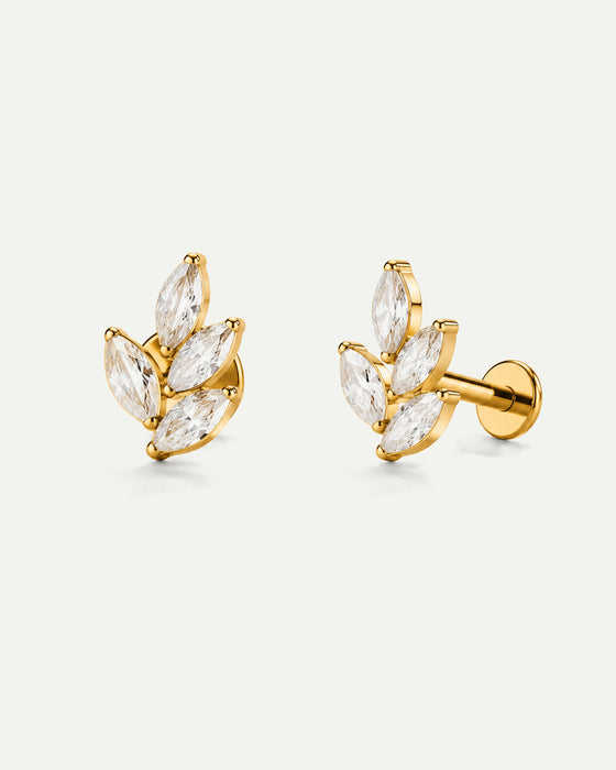 BRIGHT MINI GOLD LEAF PIERCING