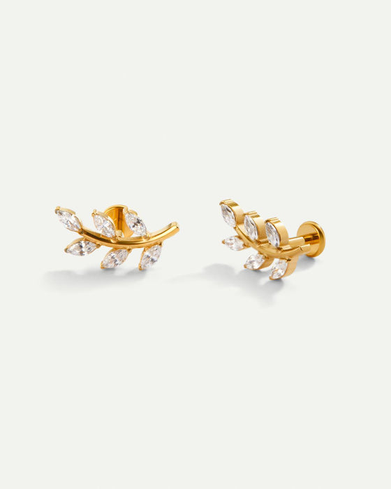 PIERCING LEAVES BRIGHT GOLD