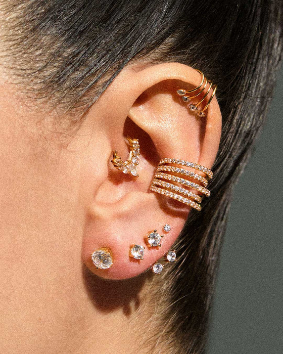 LENA M GOLD EARRINGS