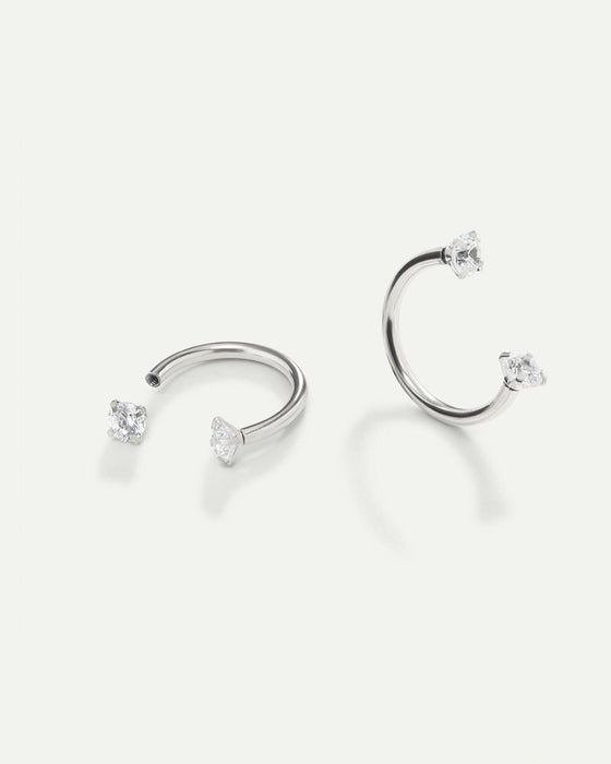Orecchini Donna Huacan S925 Ipoallergenici | Sottili E Spessi, Modello Goccia In Oro E Argento, Leggeri E Alla Moda Per Ragazze