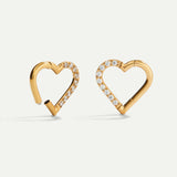 PIERCING LOOP HEART BRIGHT GOLD